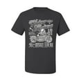 thumbnail image 2 of Wild Bobby, 1901 Widow Makers Skeleton Motorcycle Cars and Trucks Men's Graphic T-Shirt, Charcoal, X-Large, 2 of 3