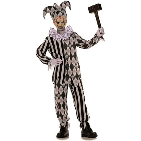 Evil Harlequin Jester Kids Costume - Walmart.com