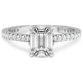 thumbnail image 3 of 3 Carat IGI Certified Emerald Shape Lab Grown Diamond Engagement Ring | 14K White Gold | Myra Secret Halo Lab Diamond Ring | FG-VS1-VS2 Quality Friendly Diamonds, 3 of 5
