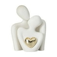 thumbnail image 1 of Mini estatua de pareja, escultura abstracta, decoración del hogar, escultura de pareja de cerámica para el día de San Valentín, sala de estar,, 1 of 8