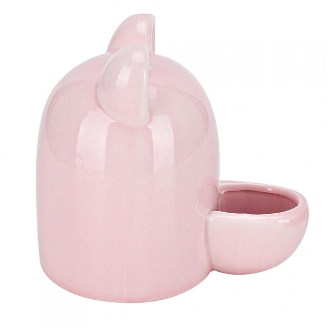 Bebedero de cerámica para mascotas de 250 ml, dispensador de agua silencioso para hámster, erizo y ardilla.