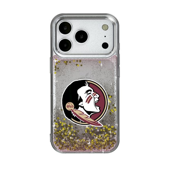 Florida State Seminoles Linen Logo iPhone Glitter Case