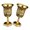 Gold, variant on YIEMEEN Metal Wine Cups Retro Chalices Goblet European Style Embossed Drinking Cups