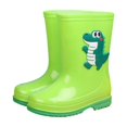 thumbnail image 2 of Hrsba Kids Rain Boots,On Dinosaur Print Waterproof Outdoor Short Rubber Boots for Ages 4-9, 2 of 5