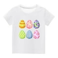 thumbnail image 2 of Edvintorg Kawaii Easter Eggs Tshirt for Kids 2025 Summer Girls Clothes Boys Tee Shirts Fashion Printed Round Neck Short Sleeve Tops 3-14Years Children's Clothing, 2 of 4