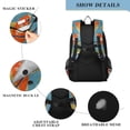 thumbnail image 4 of FORMRS Unisex School Backpack 17" Student Travel Bag with Laptop Compartment, Art Goldfish, 4 of 7