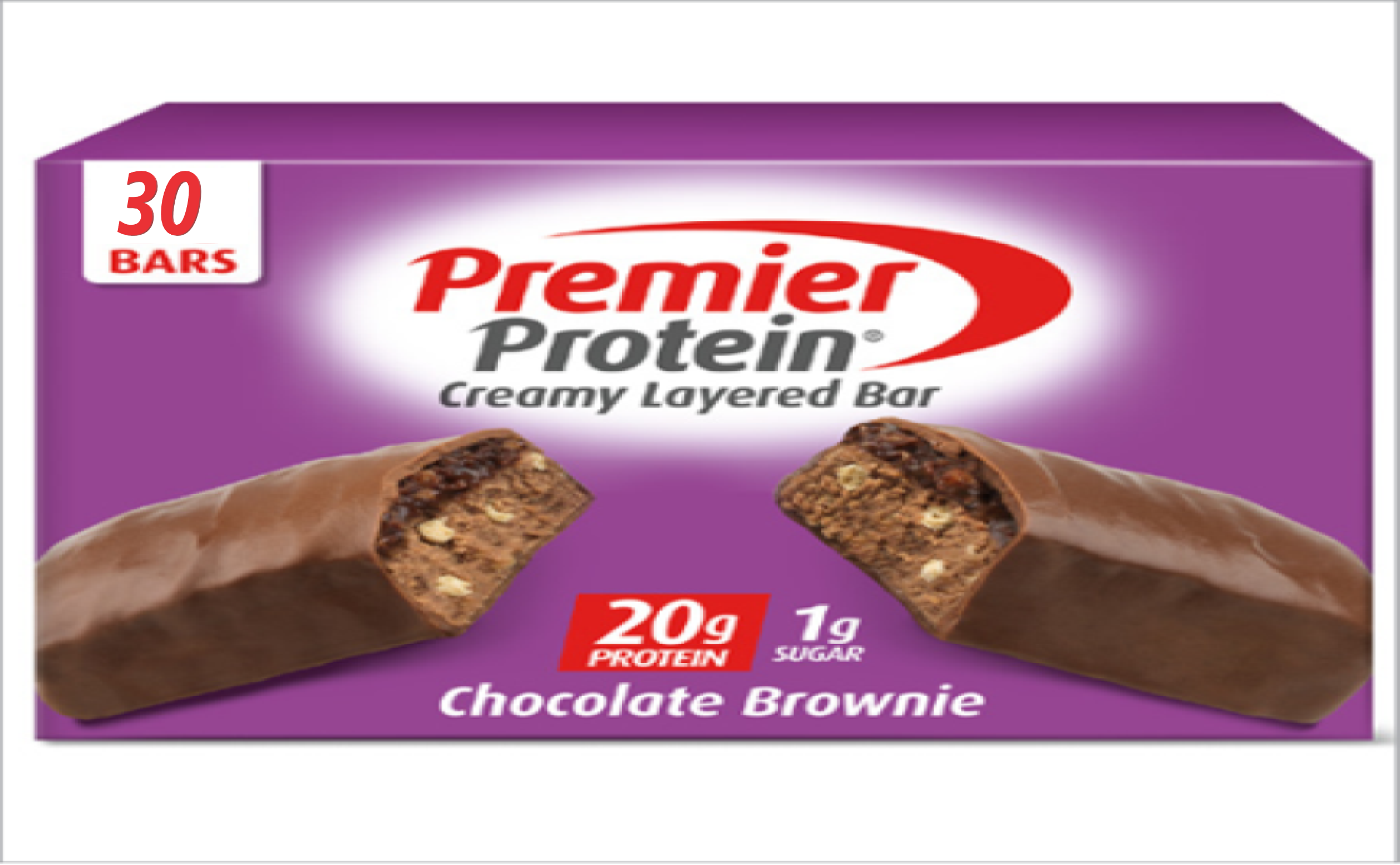 Premier Protein Protein Bar, Flavor Chocolate Brownie, 2.08 0z, 30 Pack