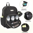 thumbnail image 3 of Baby Essentials 3 in 1 Diaper Bag Backpack, Changing Pad & Pacifier Pouch for Newborns, Infants, Toddlers - Quilted, Smooth, Sheek, Padded in Design, 3 of 8