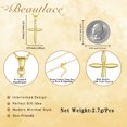 thumbnail image 6 of Beautlace Dainty Cross Necklace for Women,18K Gold Plated Faith Minimalist Celtic Cross Pendant Christmas Mother's Day Christian Jewelry Gifts for Her Mom Wife, 6 of 11