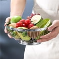 thumbnail image 2 of Billuyoard Cesta de fruta de acero inoxidable 201, frutero hueco, cesta de almacenamiento de alambre de Metal multiusos para sala de estar, oficina, cocina Mostrada No. 4 Billuyoard HA026376-04, 2 of 6