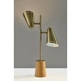 thumbnail image 4 of Adesso Josephine 24" 2-Light Adjustable Shade Antique Brass Table Lamp, 4 of 6