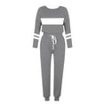 thumbnail image 4 of Dyegold Womens 2 Piece Suits Teen Girls Womens Jogger Sets 2 Piece Outfits Tracksuit For Women Y2K Clothes Plus Size ​Lounge Set 2025, 4 of 5