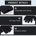 thumbnail image 3 of Duslogis 12 Pairs Fingerless Cotton Gloves, White Fingerless Gloves 100% Cotton for Dry Hands, Eczema Relief, 5 Open Fingertips, One Size Fits Most, Overnight Hydration (White), 3 of 7