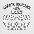 thumbnail image 4 of Wild Bobby, Life Is Better At The Lake, Men Graphic Tee, White, 4X-Large, 4 of 4