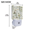 thumbnail image 4 of Yayeee LED Plug in Night Light for The Home with Auto Dusk to Dawn Light Sensors, 2 Pack, Watercolor Forest Animals, 4 of 6