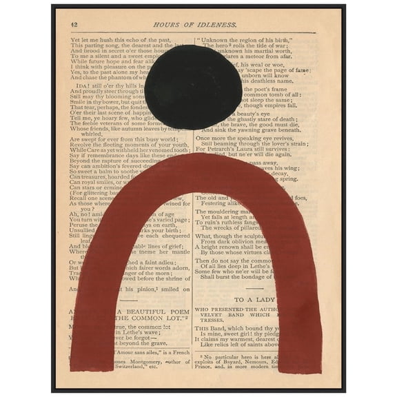 Amanti Art Modern Prose VI Framed Canvas Wall Art Print