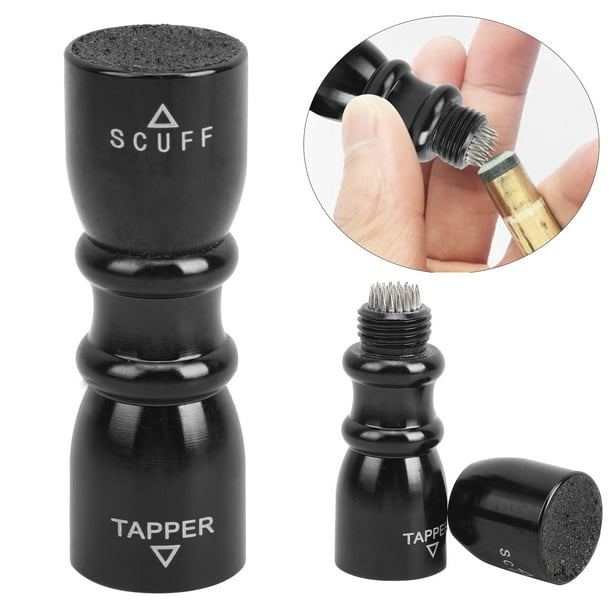 TOPINCN 3 in 1 Billiard Tip Tool Pool Stick Tip Shaper Tapper Stainless