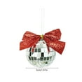 thumbnail image 3 of Christmas Ornaments,1.97in Christmas Balls With Bow Ornaments Baubles Shatterproof Balls For Christmas Tree Decorations Christmas Indoor and Outdoor Decorations,C, 3 of 6