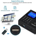 thumbnail image 4 of Time Attendance Machine Fingerprint Password Time Clock for Employee with Finger Scan, RFID and PIN Punching in One, 4 of 5