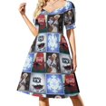 thumbnail image 3 of Vestido clásico de manga corta para fanáticos del arte, vestidos de novia, vestidos para mujer, monster jam, grave digger, monster truck, 3 of 7