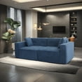 thumbnail image 5 of The Teddy Velvet Sofa - Full Foam 3-Seat Compression & Soft Polyester Cushion - Wide Seating for Small Volume, 5 of 23