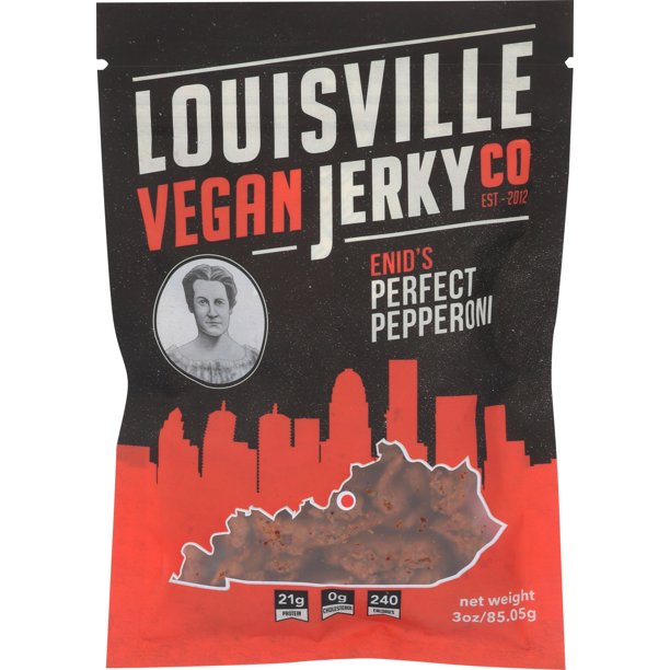 Louisville Vegan Jerky Perfect Pepperoni 3oz