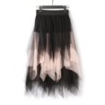 thumbnail image 4 of Midi Skirts for Women Long Petticoat Tutu Skirt A Line Wedding Dress Style with Sheer Mesh Pink M, 4 of 6