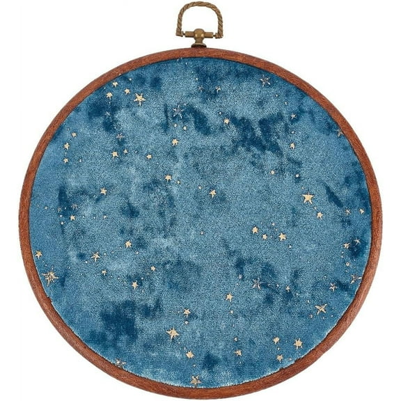 Wall Hanging Brooch Round Pin Board Enamel Pin Display Holder Jewelry Badge Display Collection Board Brooch Round Pin Display Stand for DIY Stud Earring Collectibles Display Wall Decor Blue