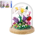 thumbnail image 1 of Rsdhfly Kit De Construcción De Ramo De Flores De Bonsai Creativo Colección Botánica De Flores Juego De Bloques De Construcción De Juguetes De Construcción para Adultos Y Niños (Flor De Lirio Bonsai), 1 of 5