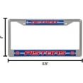 thumbnail image 4 of Detroit Basketball Pistons Standard Size Chrome License Plate Frame - It Sparkles! - Let's Go!, 4 of 6