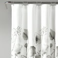 thumbnail image 2 of Lush Decor Micro Fiber Zuri Flora Shower Curtain Light Gray Single 72X72, 2 of 6