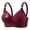 Wine, variant on Push up Bras for Women Plus Size Cotton Bras for Women Front Closure Front Closure Sports Bras for Women Plus Size Sports Bras Padded Lace Bralette Bras for Women Wire Free