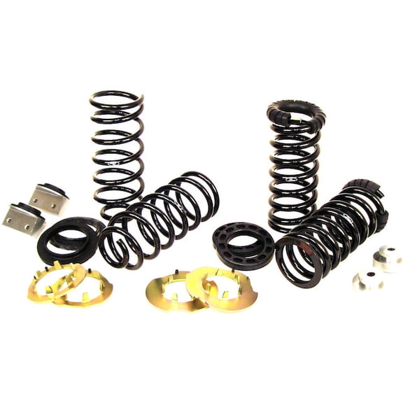 Front and Rear Air Spring to Coil Spring Conversion Kit - Compatible with 1984 - 1992 Lincoln Mark VII 1985 1986 1987 1988 1989 1990 1991