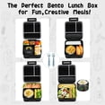 thumbnail image 3 of JXXM Fiambrera Bento para niños con termo de sopa de 8 oz, contenedores de almuerzo a prueba de fugas con 5 compartimentos, tarro térmico para comida y bolsa de almuerzo, contenedores de comida para l, 3 of 5