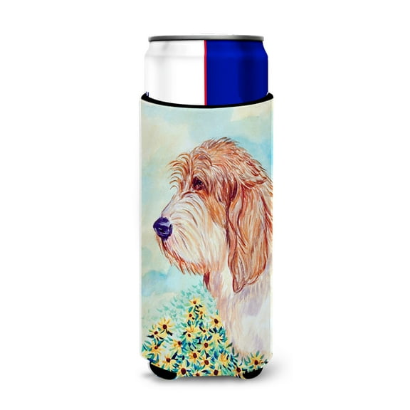 Carolines Treasures 7229MUK Petit Basset Griffon Vendeen PBGV Ultra Hugger for slim cans Slim Can multicolor