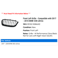 thumbnail image 2 of Front Left Grille - Compatible with 2017 - 2018 BMW 330i, 2 of 2