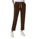 thumbnail image 3 of TaTaai Women's Solid Sweatpants High Waisted Elastic Waist with Drawstring and Pockets Casual Lounge Joggers for Gym Workout Athletic Fitness Non-See-Through Gift, 3 of 7