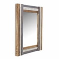 thumbnail image 1 of Rectangular Multicolored Wood Framed Mirror, 1 of 1