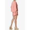 thumbnail image 4 of TheMogan Women's S~3X Cotton Terry Long Sleeve Oversized Top & Drawstring Shorts SET, 4 of 7