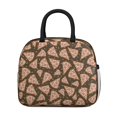 thumbnail image 2 of Lunch Bag Lunch Box for Women Reusable Insulated Lunch Bags,Water-Resistant Cartoon Pizza Black Backdrop Cooler Lunch Tote Bag, Large Capacity for Work Travel Picnic, 2 of 6