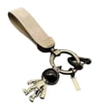 thumbnail image 2 of Llaveros de astronauta para coche, llavero con clip, llavero colgante para billetera y bolso. Gris, 2 of 9
