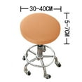 thumbnail image 2 of Round Bar Stool Covers Elastic Bar Chair Covers Washable Stool Cushion Slipcover for Home Bar Hotel Use, 12 - 14 Inch Beige, 2 of 7