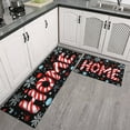 thumbnail image 3 of Christmas Kitchen Rug Set of 2 Non Slip Kitchen Mats for Floor,Home Winter Snowflake Welocme Christmas Kitchen Floor Mats for Bathroom,Room Outdoor (47x17+30x17in), 3 of 7