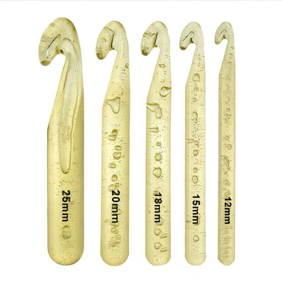 FACEGA 15mm Chunky Crystal Crochet Hook Needle Knitting Wool Hook Craft