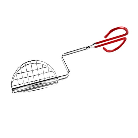 

Pompotops Clearance Taco Shell-Maker Press Tortilla Fryer Tongs Taco Holders Stainless Steel Tortilla Crust V-shaped Setting Clip Potato Chip Holder Taco Tongs With Rubber Handle