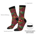 thumbnail image 4 of KLL Dinosaur Christmas Happy New Year Print Cool Socks Men's Women's Crew Socks Funny Crazy Novelty Stockings, 4 of 6