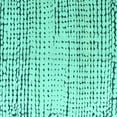 thumbnail image 1 of Ahgly Company Machine Washable Indoor Square Solid Turquoise Blue Modern Area Rugs, 5' Square, 1 of 4