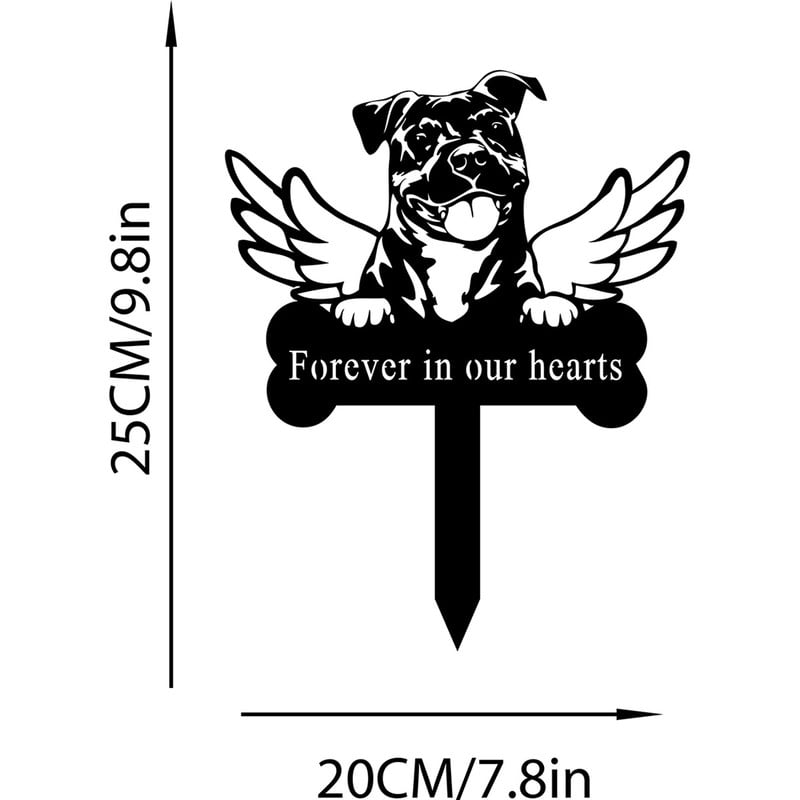 Vizsla Dog Memorial Metal Stake Sympathy Sign Plaque,Pet Grave Marker,Remembrance Stake for Patio Yard Decoration