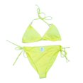 thumbnail image 1 of Traje de Baño Ocean Pacific para Dama con Textura Argolla en Hombros Amarillo Talla G 2 Piezas, 1 of 4