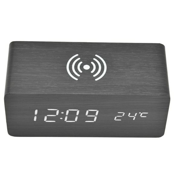 LED Alarm Clock,Digital Alarm Clock Wireless Digital Alarm Clock Alarm Clock Sturdy Construction